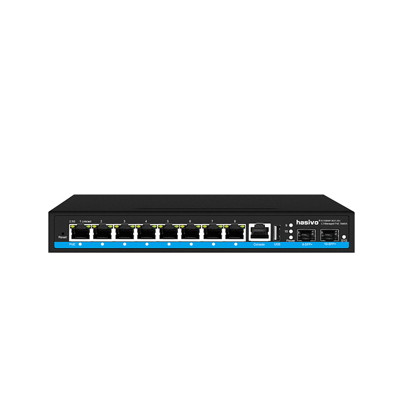 8 Port L3 Managed 2.5Gps PoE O - Sfp+ 10G Managed Switch 8 Port 评论和价格